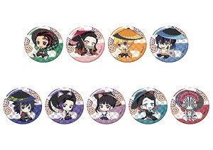 Demon Slayer: Kimetsu no Yaiba Petanko Trading Can Badge Japanese Umbrella (Set of 9) (Anime Toy)