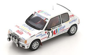 Peugeot 205 GTI No.21 3rd Rally Monte Carlo 1988 Jean-Pierre Ballet Marie-Christine Lallement (ミニカー)