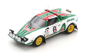 Lancia Stratos HF No.6 2nd Rally Monte Carlo 1976 Bjorn Waldegard Hans Thorszelius (ミニカー)