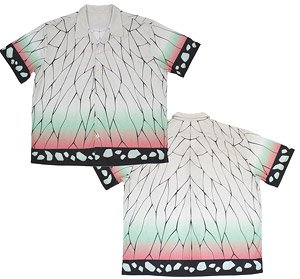 Demon Slayer: Kimetsu no Yaiba Shinobu Kocho Dry Aloha Shirt M (Anime Toy)