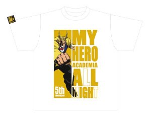 「僕のヒーローアカデミア」 Tシャツ 5周年 オールマイト (キャラクターグッズ)