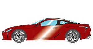 LEXUS LC500 `L Package` 2017 Garnet Red Mica (Ocher Interior) (Diecast Car)