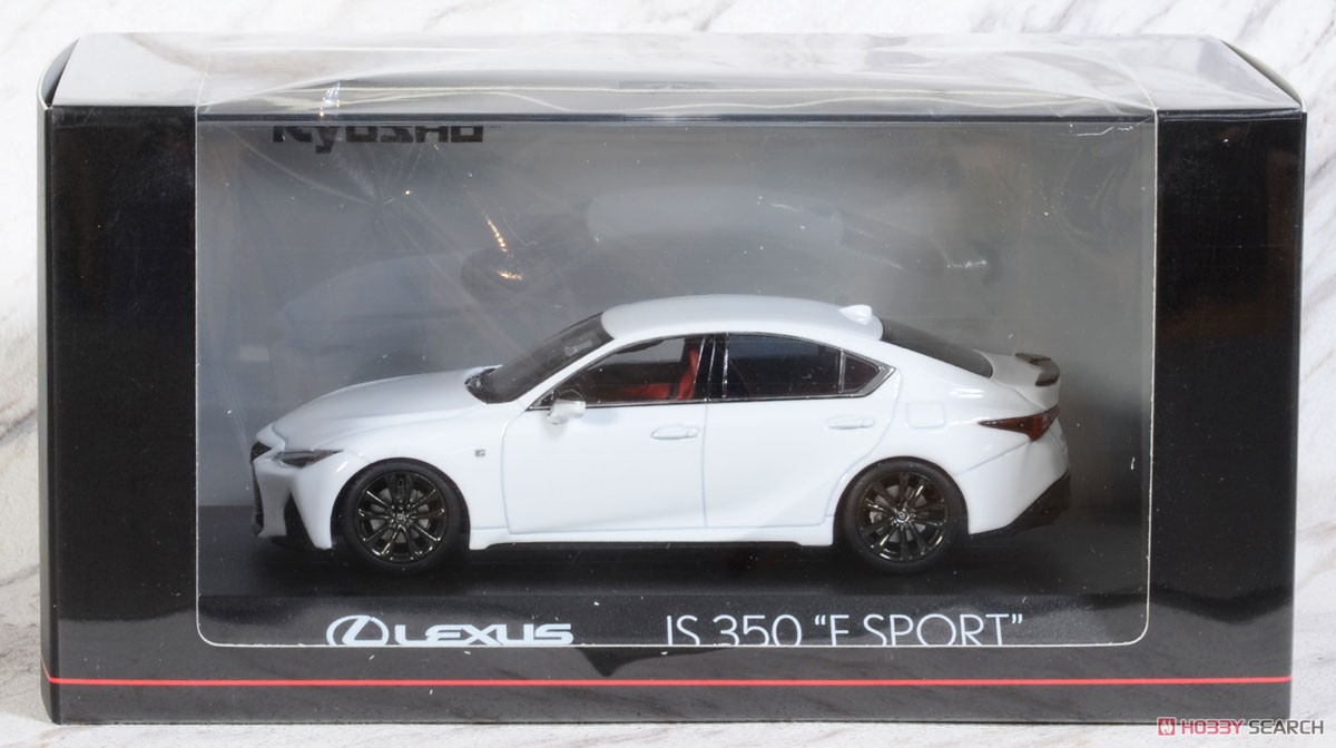 Lexus IS350 F Sport White Nova Glass Flake (Diecast Car) Package1