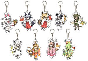 Acrylic Key Ring [Kemono Friends] 02 New Year Ver. Box (GraffArt) (Set of 9) (Anime Toy)
