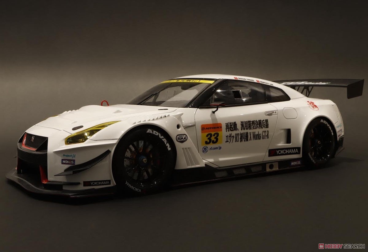 Nissan GT-R Nismo GT3, エヴァ RT X Works 初号機 #33 Super GT シリーズ 2019 (岡山テスト) S.Thong/M.Lee (ミニカー) 商品画像1