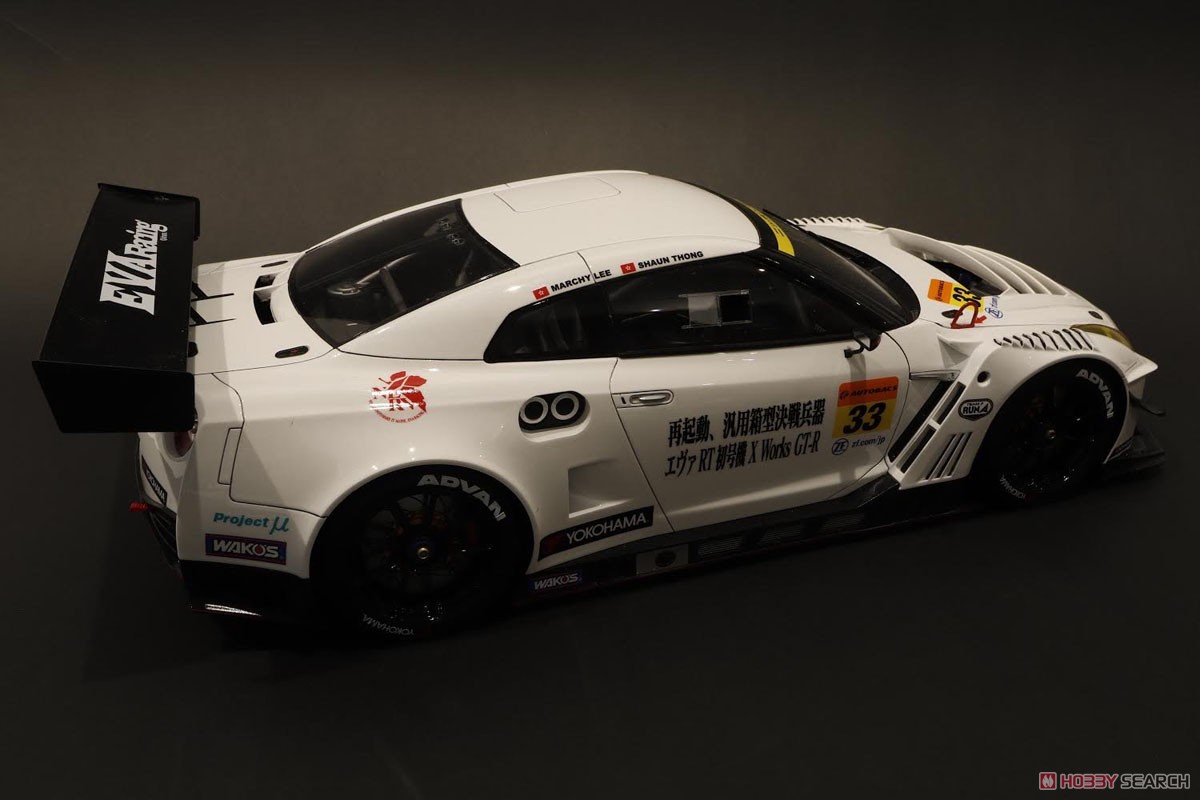 Nissan GT-R Nismo GT3, エヴァ RT X Works 初号機 #33 Super GT シリーズ 2019 (岡山テスト) S.Thong/M.Lee (ミニカー) 商品画像5