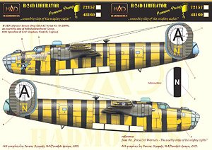 WW.II アメリカ軍 B-24D リベレーター アッセンブリーシップ `レモン・ドロップ` デカール (デカール)