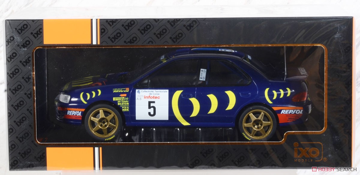 スバル インプレッサ 555 1995年ラリー・カタルーニャ 優勝車 #5 C.Sainz / L.Moya (ミニカー) パッケージ1