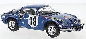 アルピーヌ ルノー A110 1973年ラリー・モンテカルロ #18 J.C.Andruet / Biche (ミニカー)
