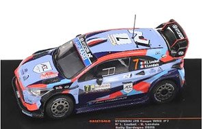 ヒュンダイ i20 クーペ WRC 2020年ラリー・サルデーニャ #7 P-L.Loubet / V.Landais (ミニカー)