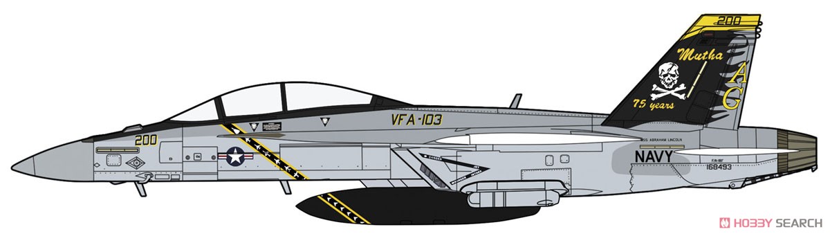 F/A-18F スーパーホーネット `VFA-103 ジョリーロジャース 75周年記念` (プラモデル) その他の画像2