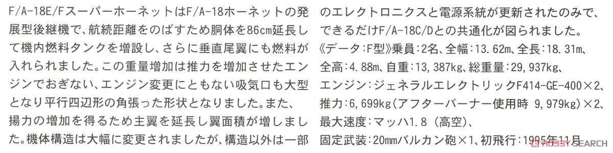 F/A-18F スーパーホーネット `VFA-103 ジョリーロジャース 75周年記念` (プラモデル) 解説1