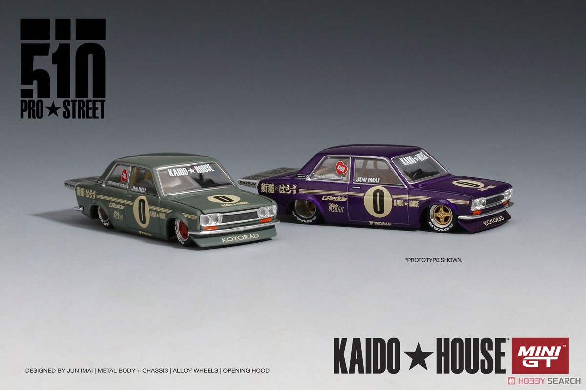 Datsun 510 Pro Street OG Green Kaido House (LHD) (Diecast Car) Other picture2