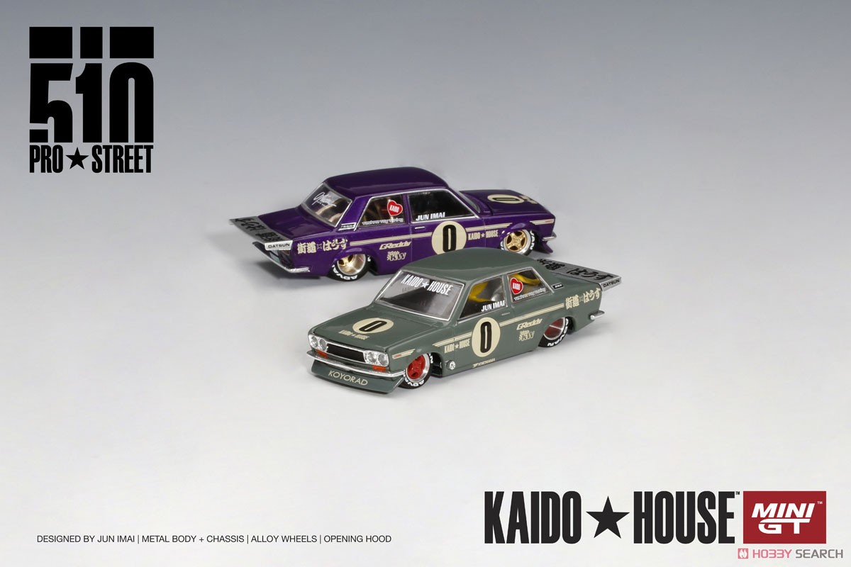 Datsun 510 Pro Street OG Purple Kaido House (LHD) (Diecast Car) Other picture2
