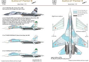 ロシア空軍 Su-27 フランカーB デカール (デカール)