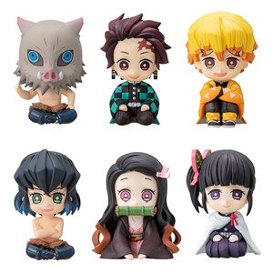 Demon Slayer: Kimetsu no Yaiba Sitting Mascot (Set of 6) (PVC Figure)