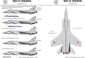 ロシア空軍 MiG-31 デカール (デカール)
