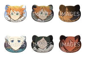The Promised Neverland Animal Ear Can Badge (Set of 6) (Anime Toy)