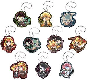 Pita! Deformed Demon Slayer: Kimetsu no Yaiba the Movie: Mugen Train Acrylic Key Ring (Set of 10) (Anime Toy)