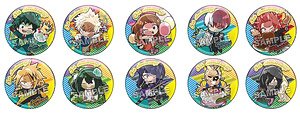 Pita! Deformed My Hero Academia 5th Anniversary Can Badge (Set of 10) (Anime Toy)