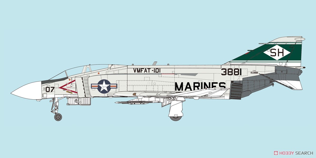 アメリカ海兵隊 F-4J 戦闘機 `マリーンズ` (限定品) (特装仕様) (プラモデル) 塗装1