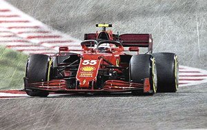 Scuderia Ferrari SF21 No.55 Scuderia Ferrari Bahrain GP 2021 Carlos Sainz Jr. (Diecast Car)