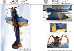 ハンガリーアクロバットチーム `Legends in the Air` Yak-52 デカール (デカール)
