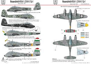 ドイツ空軍 メッサーシュミット Me410A-1/210A-1/Ca-1 デカール (デカール)