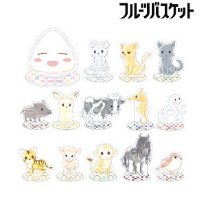 Fruits Basket Trading Chibi Chara Earthly Branches Ver. Acrylic Stand (Set of 14) (Anime Toy)