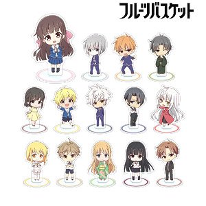 Fruits Basket Trading Chibi Chara Acrylic Stand (Set of 14) (Anime Toy)