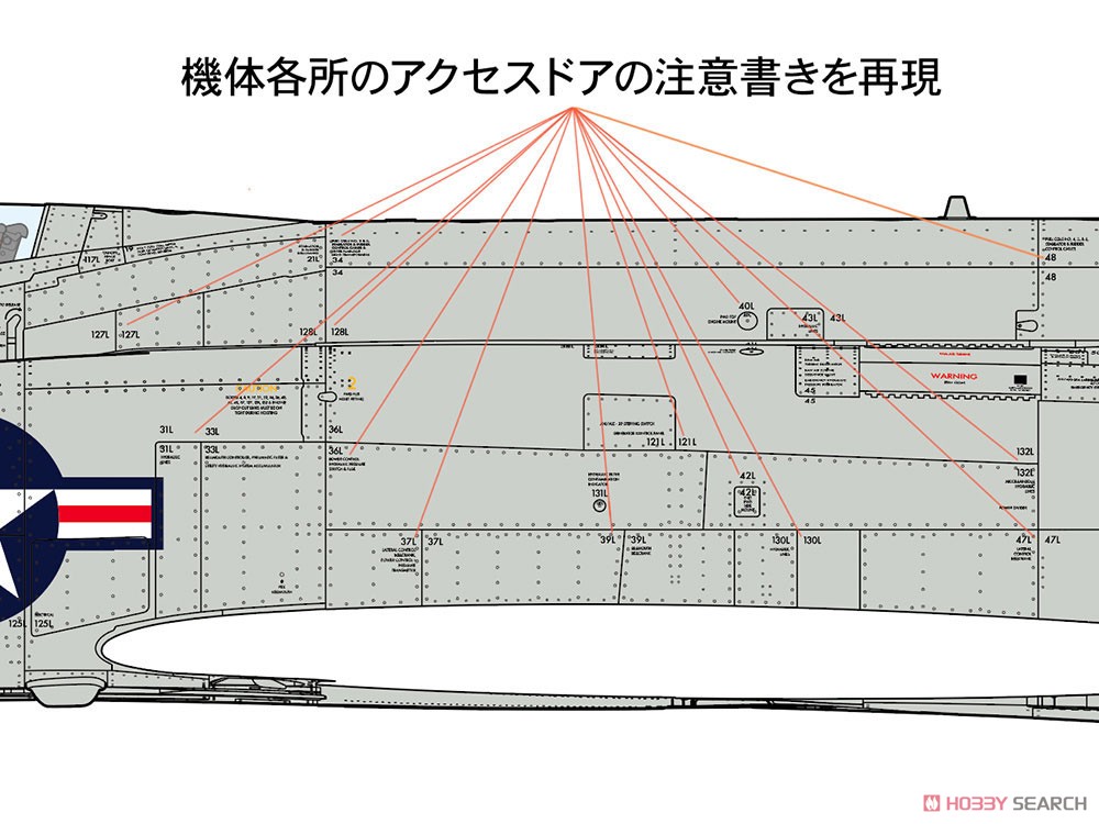 F-4 ファントムII 米海軍用アクセスドアデカールセット (デカール) その他の画像4