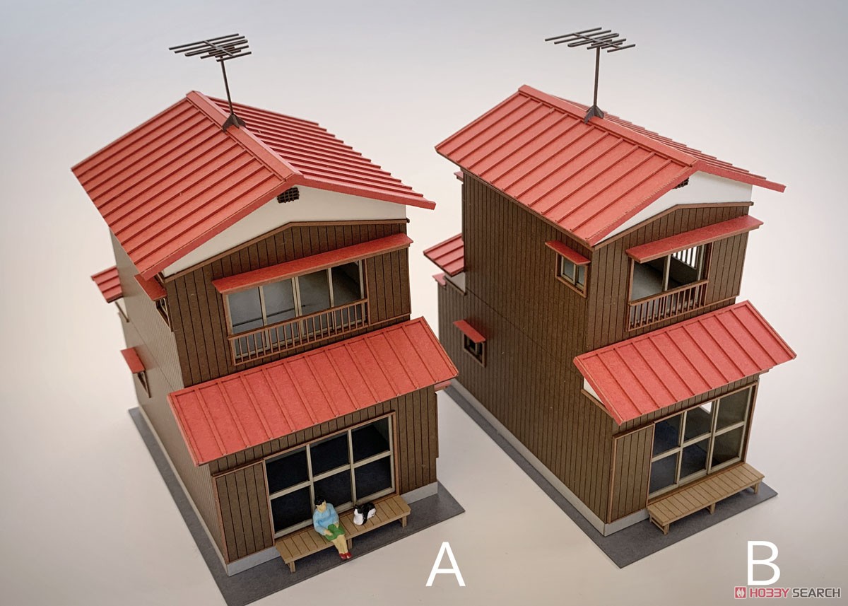 16番(HO) 二階建住宅A 1/80 (組み立てキット) (鉄道模型) その他の画像2