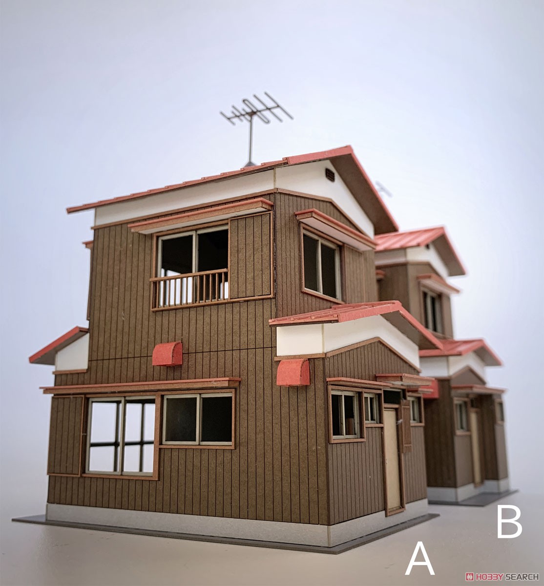 16番(HO) 二階建住宅B 1/80 (組み立てキット) (鉄道模型) その他の画像3