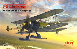 J-8 Gladiator WWII Swedish Fighter (Plastic model)