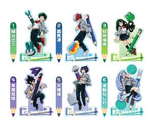 My Hero Academia Acrylic Stand Collection Base Green - Blue (Set of 6) (Anime Toy)