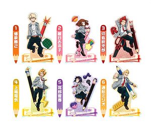 My Hero Academia Acrylic Stand Collection Base Yellow - Red (Set of 6) (Anime Toy)
