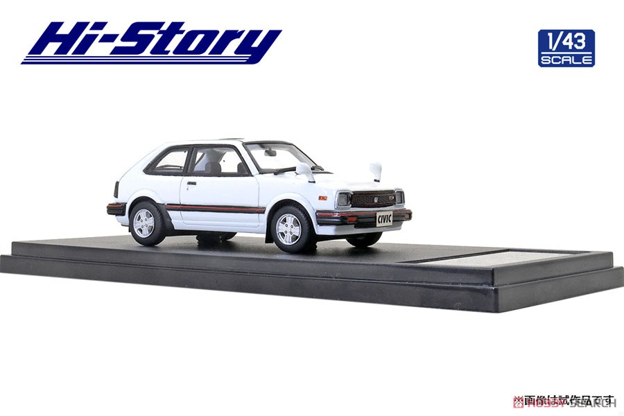 Honda Civic CX-S (1981) White (Diecast Car) Item picture3