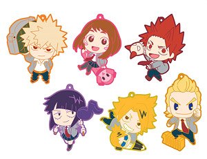 My Hero Academia Rubber Mascot Collection 2 - Eraser and Pencil - B Box (Set of 6) (Anime Toy)