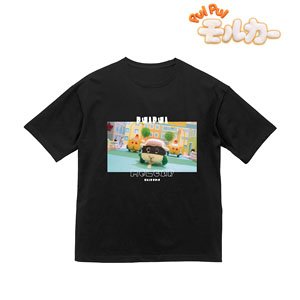 Pui Pui Molcar Shiromo Running Big Silhouette T-Shirt Unisex XL (Anime Toy)