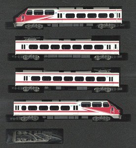 Meitetsu Series 1000 Panorama Super (All Special Car) Additional Four Car Formation Set (without Motor) (Add-on 4-Car Set) (Pre-colored Completed) (Model Train)