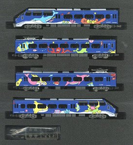 Meitetsu Series 1000 Blue Liner Four Car Formation Set (w/Motor) (4-Car Set) (Pre-colored Completed) (Model Train)