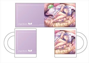 Angel Beats! Mug Cup Nekomimi Tail Curled Up on the Bed Tenshi-chan (Anime Toy)