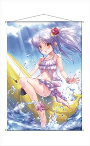Angel Beats! B2 Tapestry Straddle a Banana Boat in a Frilled Bikini Tenshi-chan (Anime Toy)