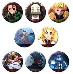 Demon Slayer: Kimetsu no Yaiba Big Can Badge (Set of 8) (Anime Toy)