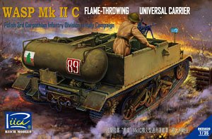 Universal Carrier Wasp Mk.IIC Flame Throwing Polish 3rd Carpathian Infantry Division in Italy Campaign (Plastic model)