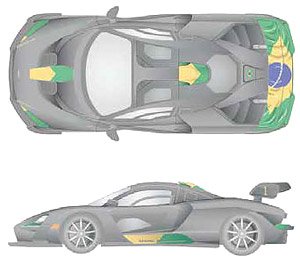 Senna XP Dress Up Decal `Brazil #1` (Decal)