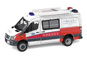 Tiny City No.132 メルセデスベンツ スプリンター FL EOD レッドホワイト (with mesh window shields) (ミニカー)