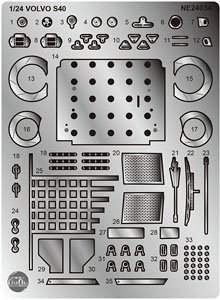 1/24 Racing Series Volvo S40 1997 BTCC Brands Hatch Winner Detail Up Parts