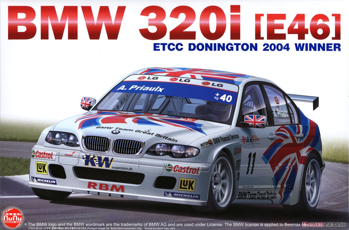 1/24 Racing Series BMW 320i E46 2004 ETCC Donington Park Circuit Winner (Model Car) Package1