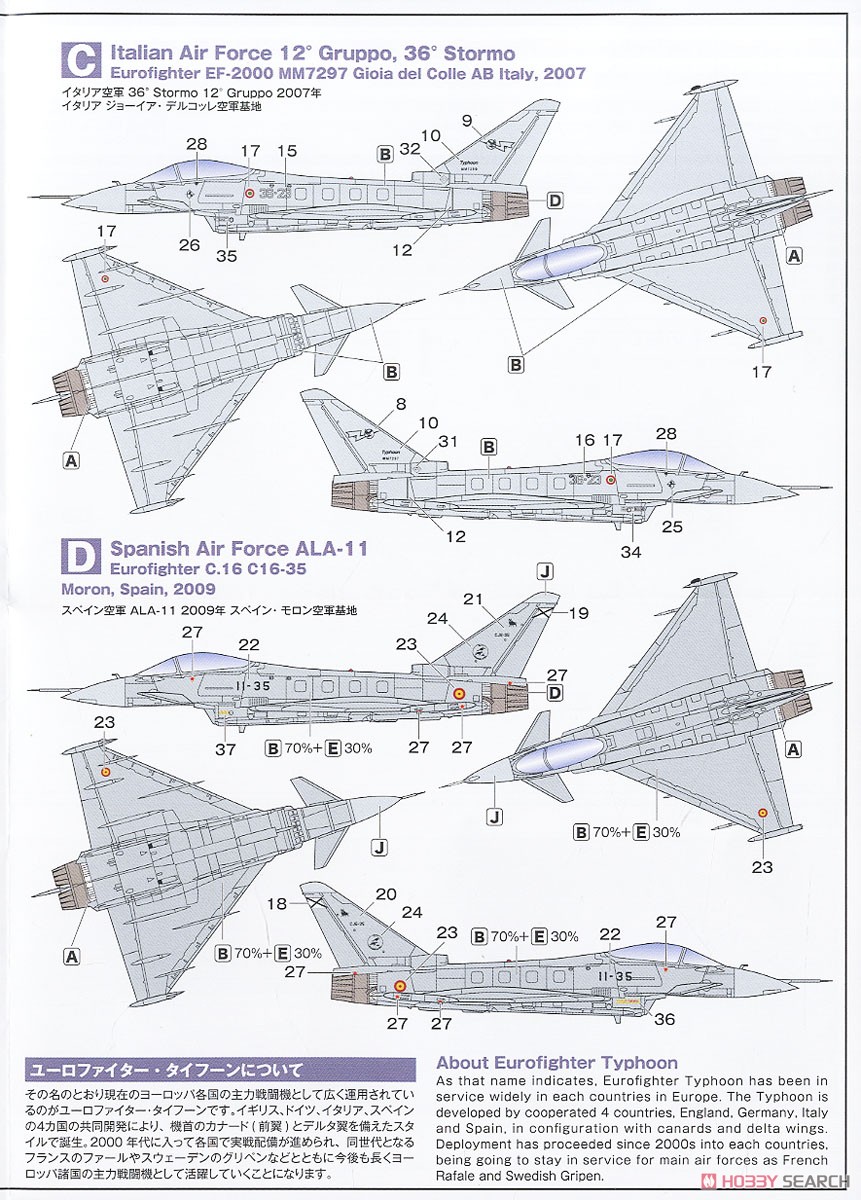 ユーロファイター・タイフーン (2機セット) (プラモデル) 塗装3